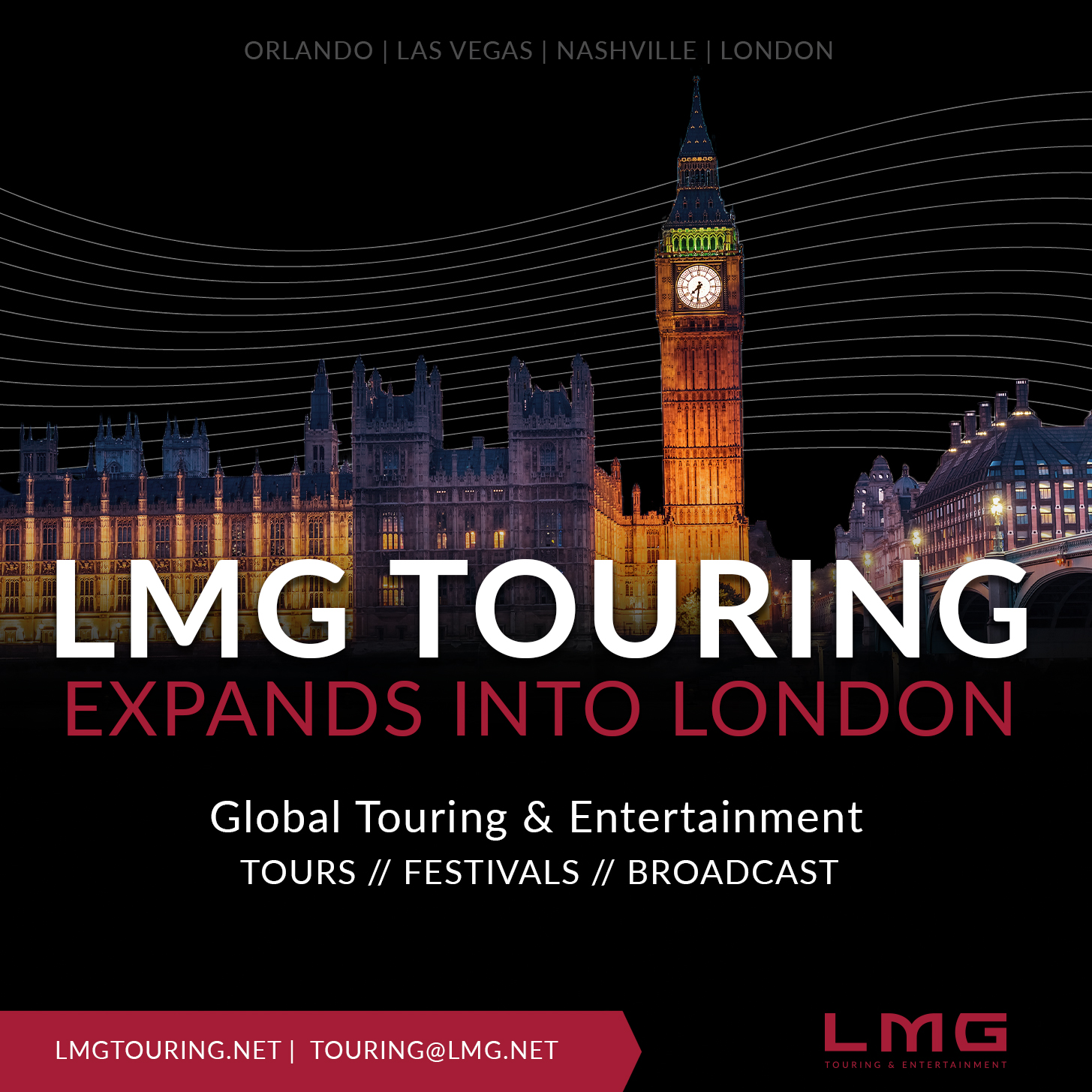 LMG Touring Expands Global Strategy with New London Location